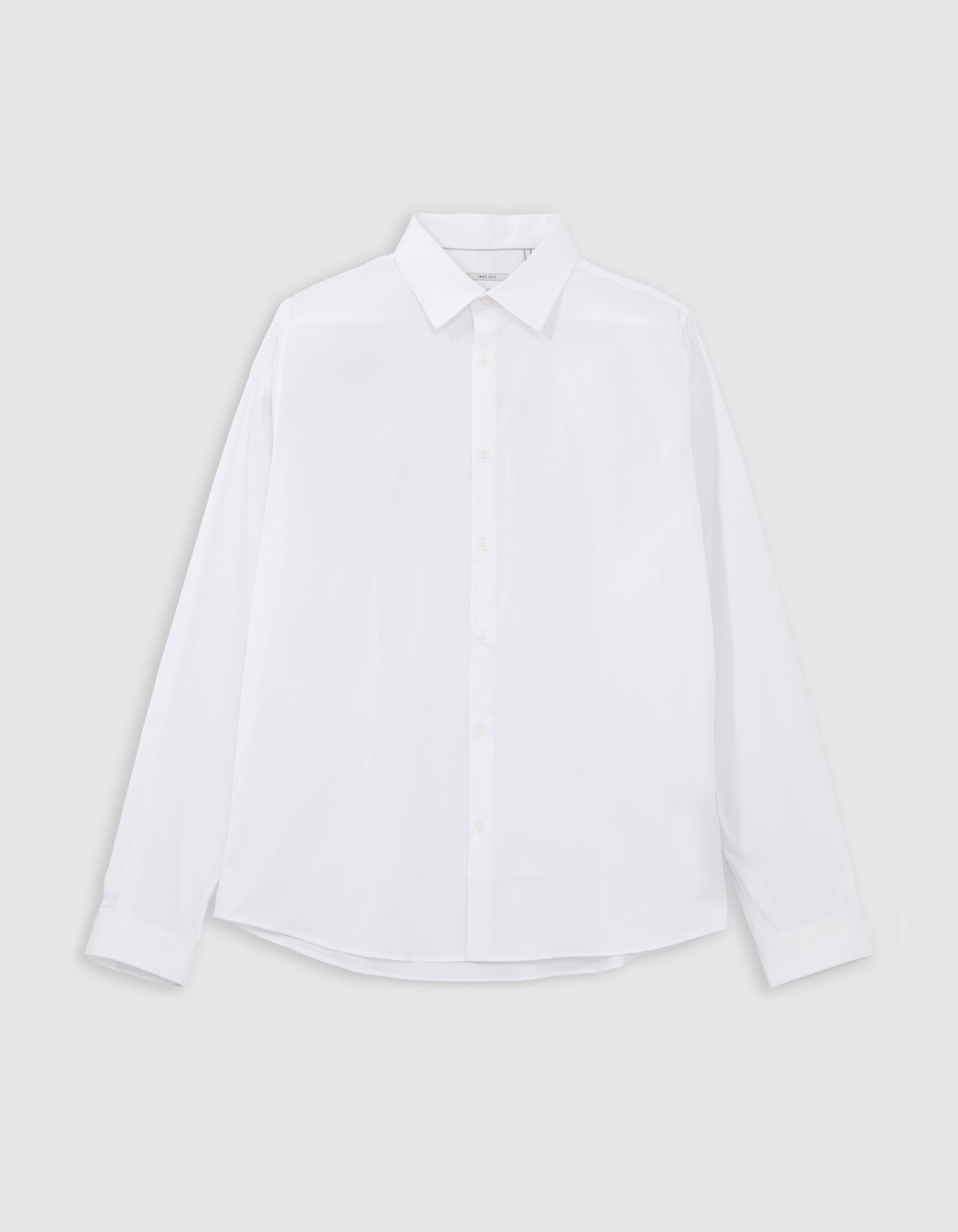 Chemise SLIM blanche en popeline Homme