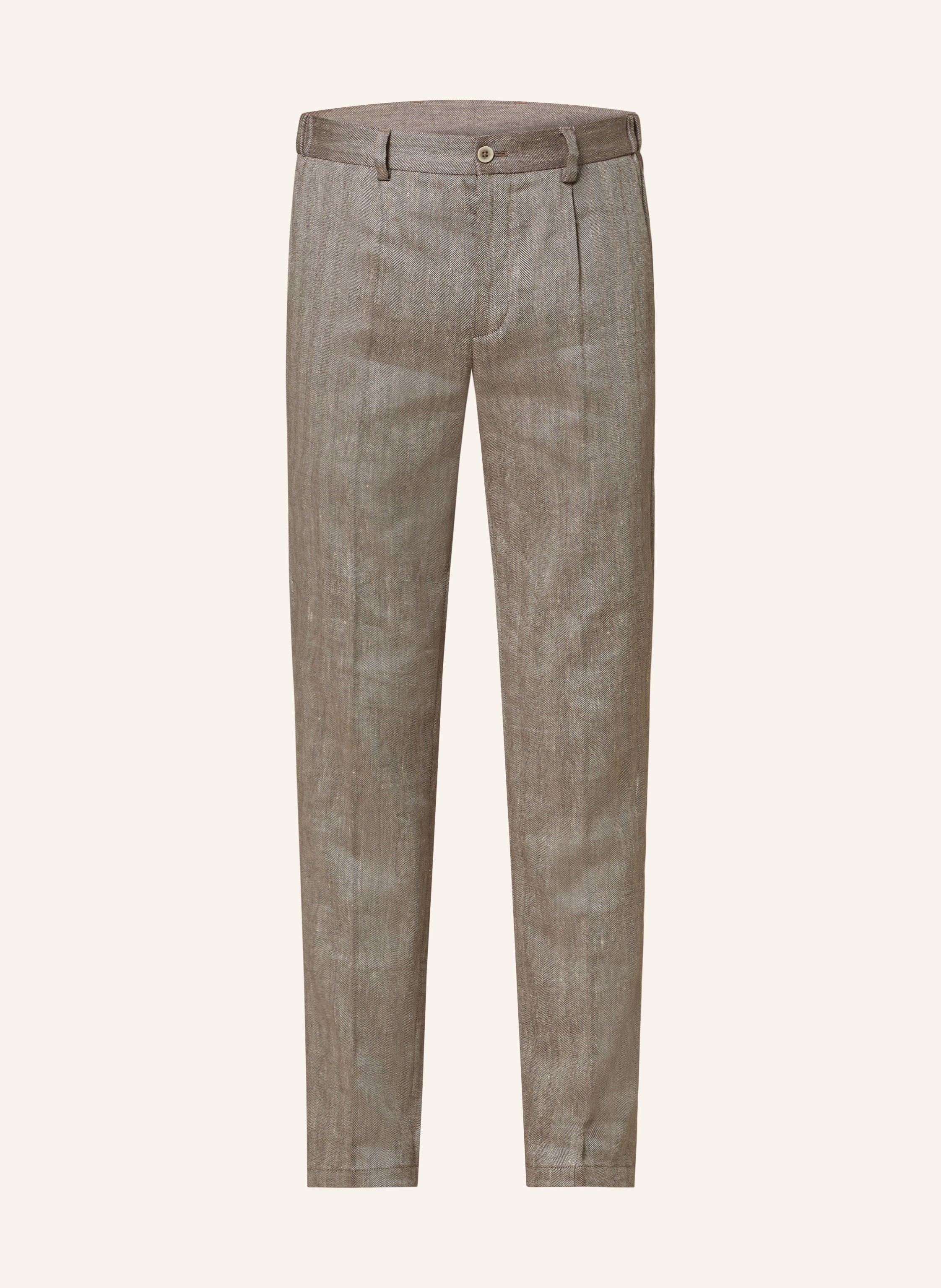 PAUL Anzughose Slim Fit mit Leinen