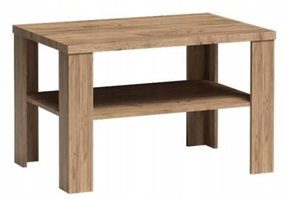 Kraft Złoty ława stolik z półką 90 cm ANTICA