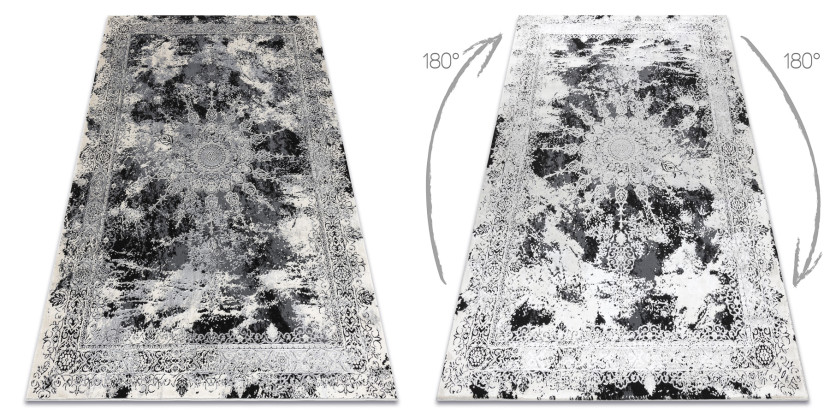 Dywan VINCI 1407 nowoczesny Rozeta vintage przecierany - 80x150 cm