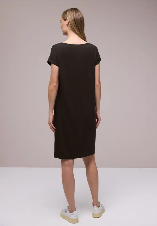 Knielanges Kleid aus Jersey