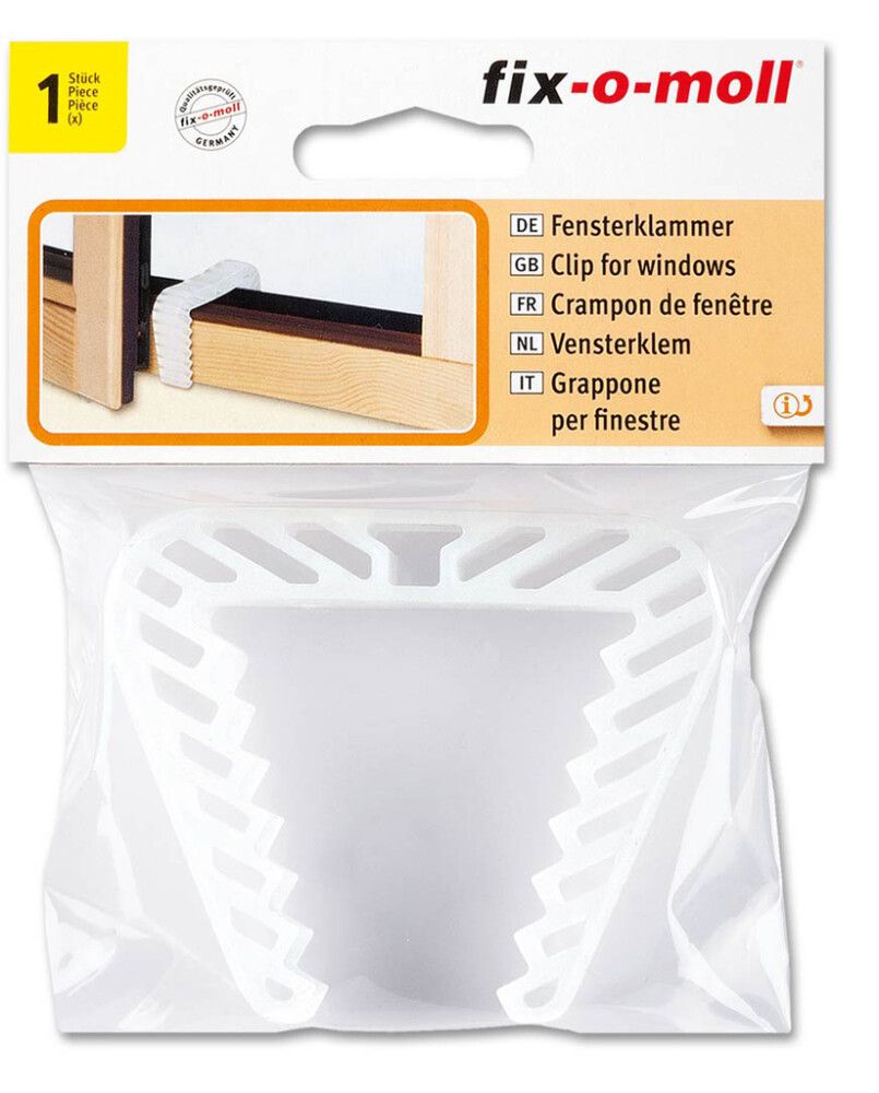 VINDUSSTOPPER FIX-O-MOLL 90MM TRANSPARENT