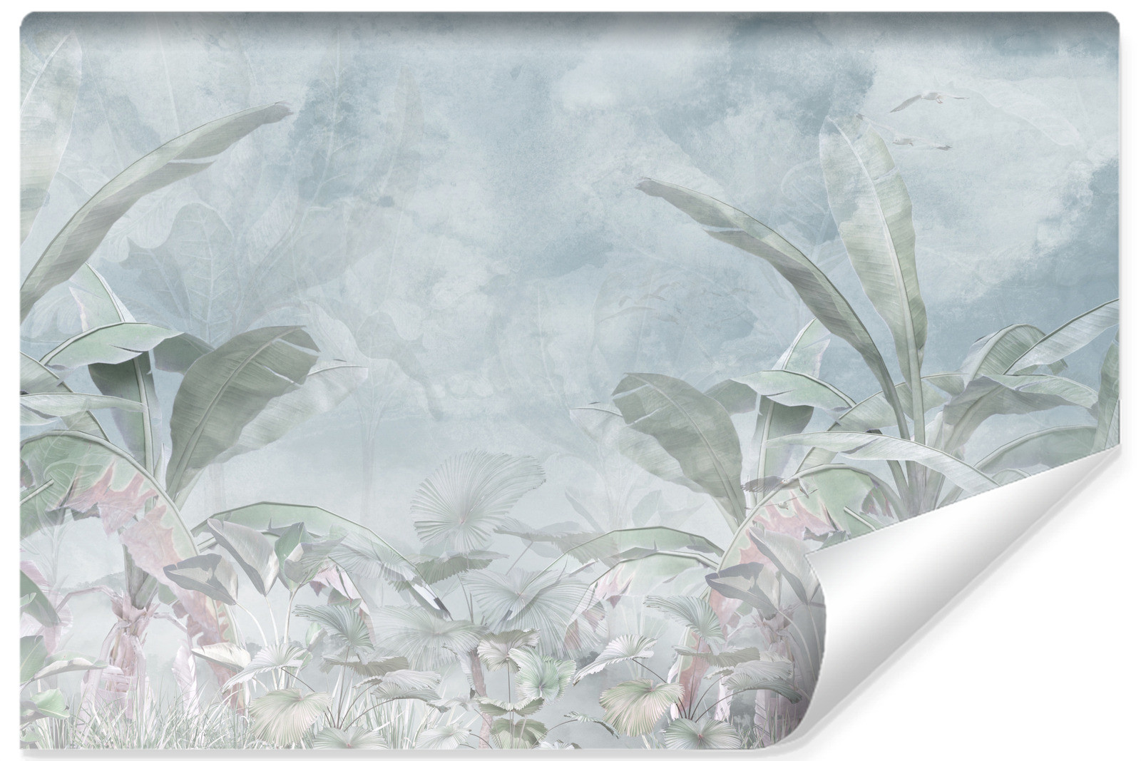 Fototapeta Las Tropikalny Liście Bananowe Natura 90x60cm