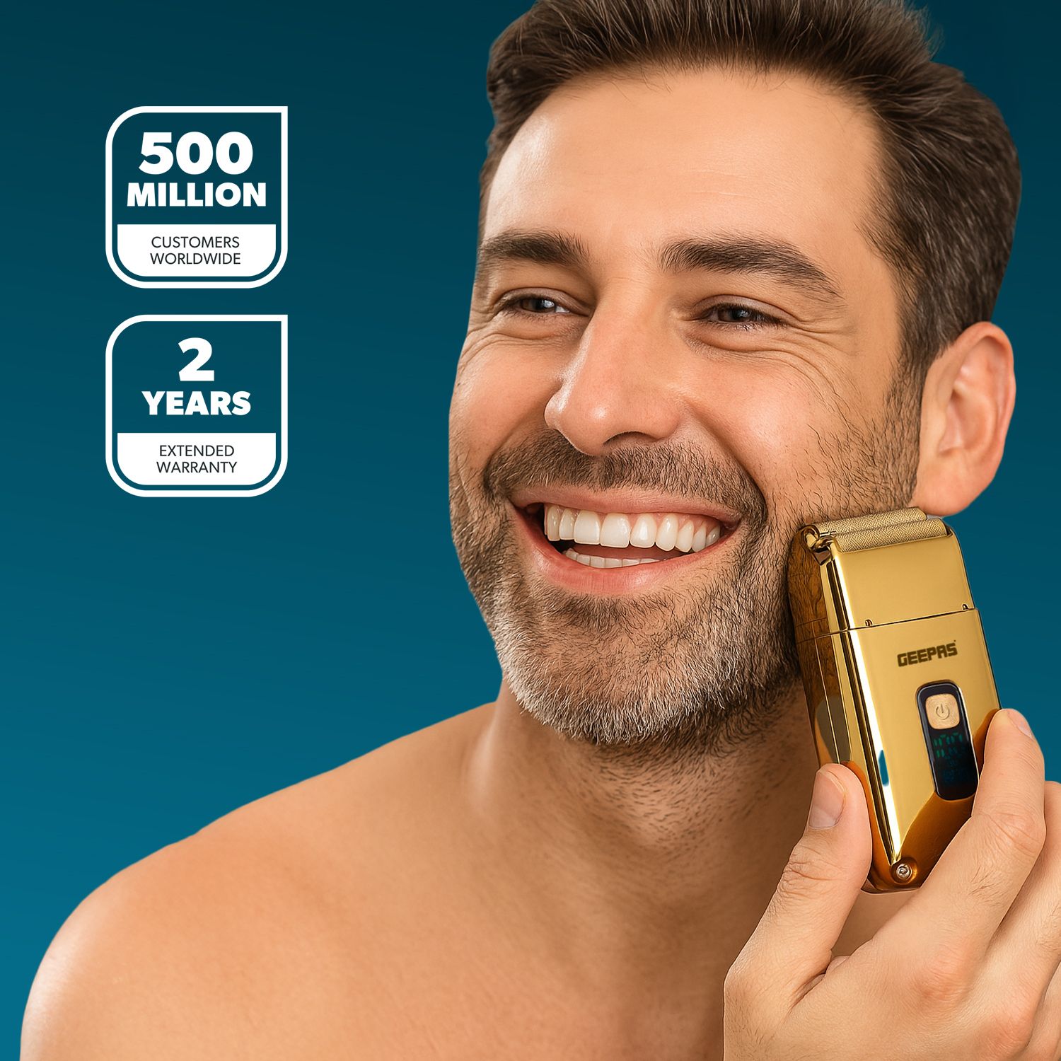 Geepas Foil Shaver Waterproof Electric Razor for Men