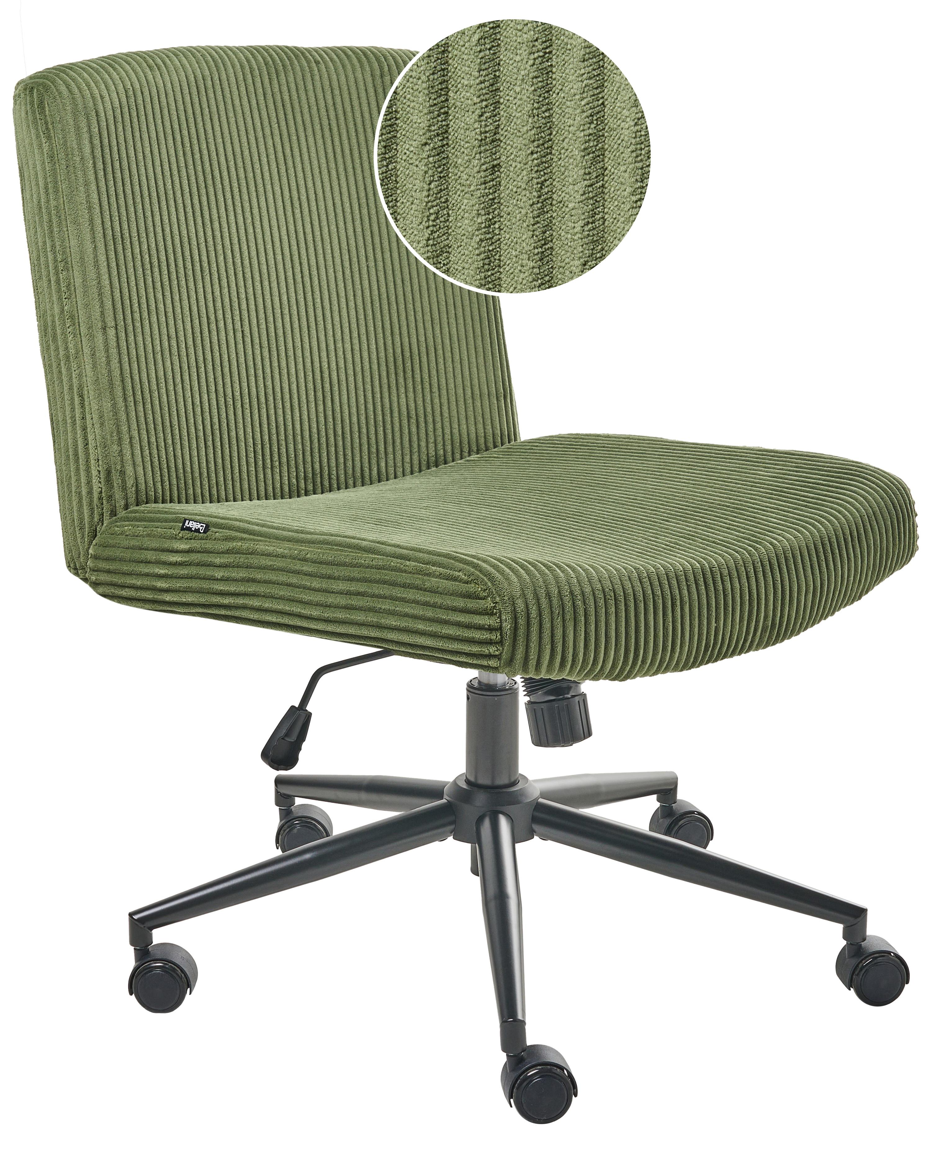 Desk Chair GEDDES Corduroy Green