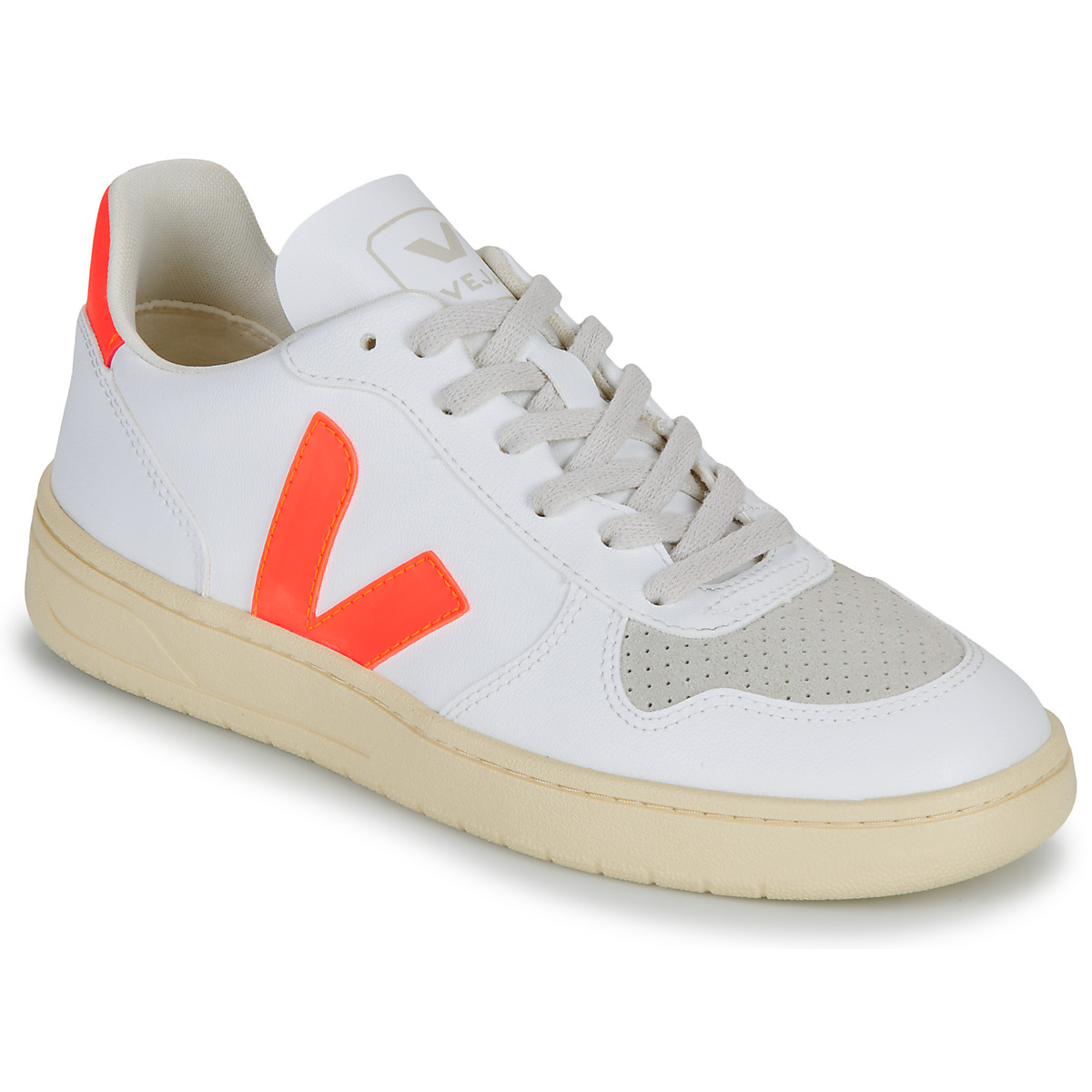 Veja - V-10 - White / Orange