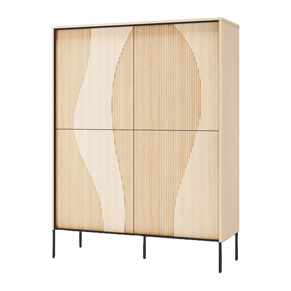 by fonQ Weya Opbergkast - Vicenza Bleached Eiken / Zwart