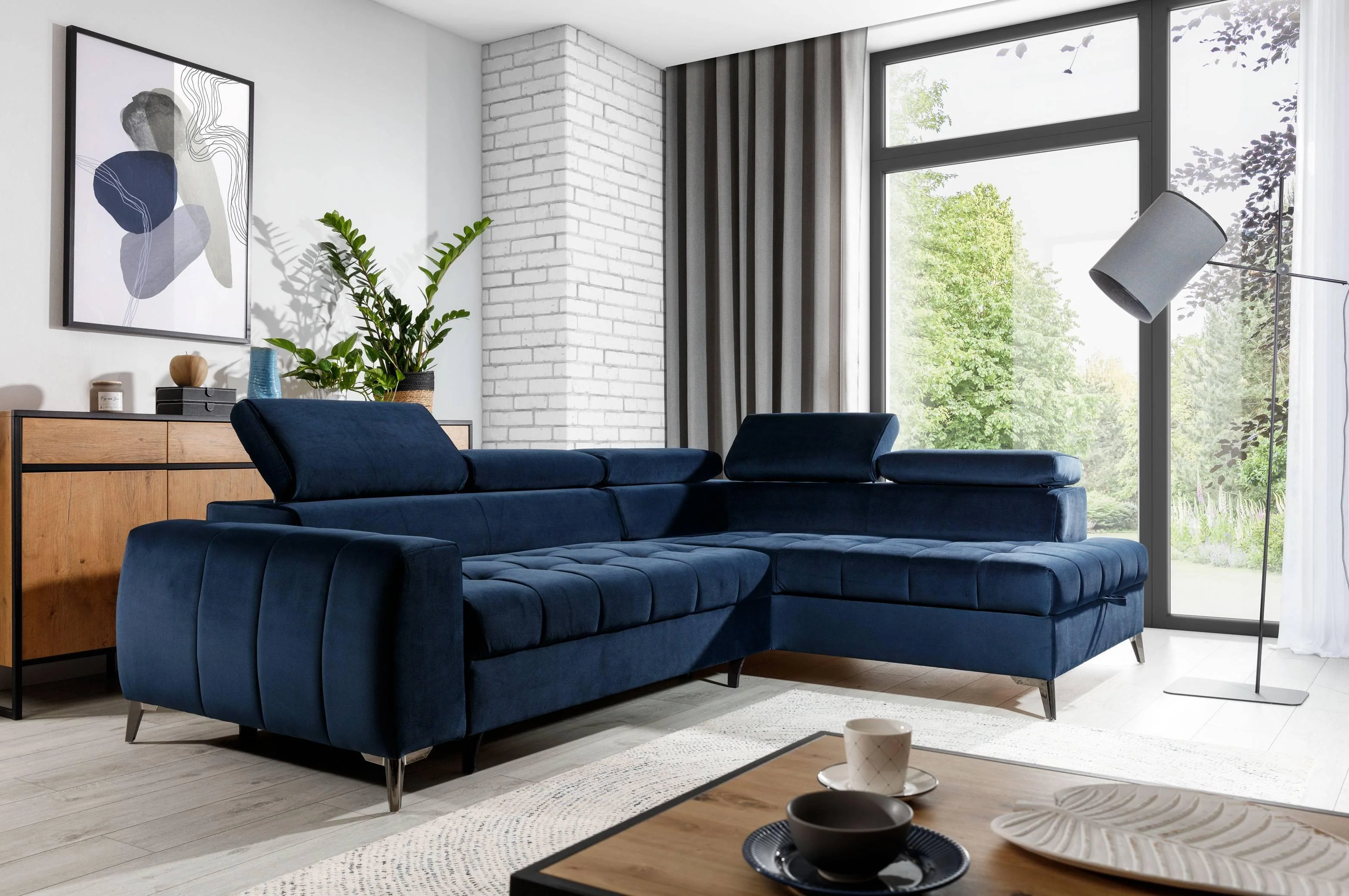 Hoekbank Tulis rechts velvet