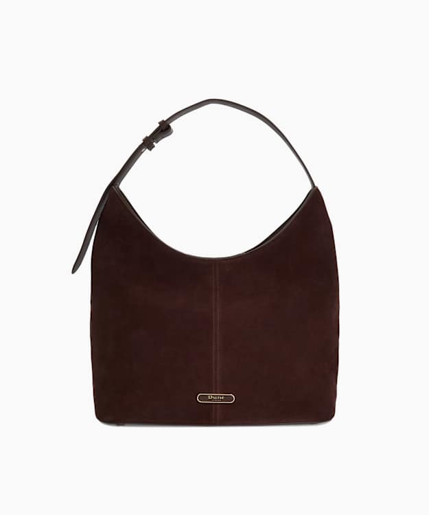 Delightfully Dark Brown - Leather Shoulder Bag