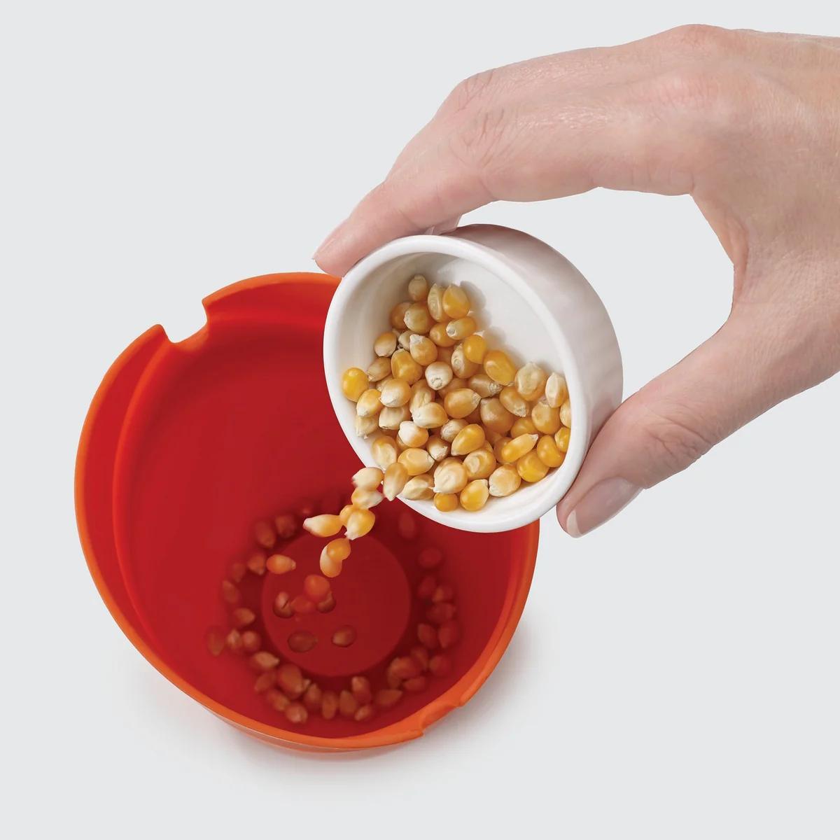 Joseph Joseph - M-Cuisine Popcorn-Maker (2er-Set), orange / grau