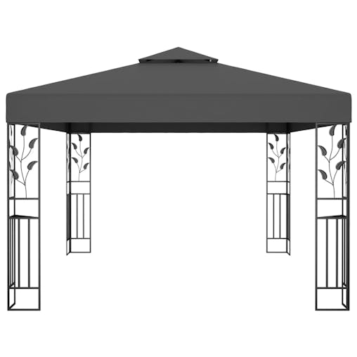 NNEVL Gazebo with Double Roof 3x4m Anthracite