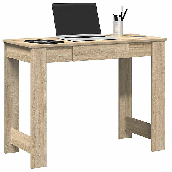 Bureau chêne sonoma 100x45x75 cm bois d'ingénierie vidaXL