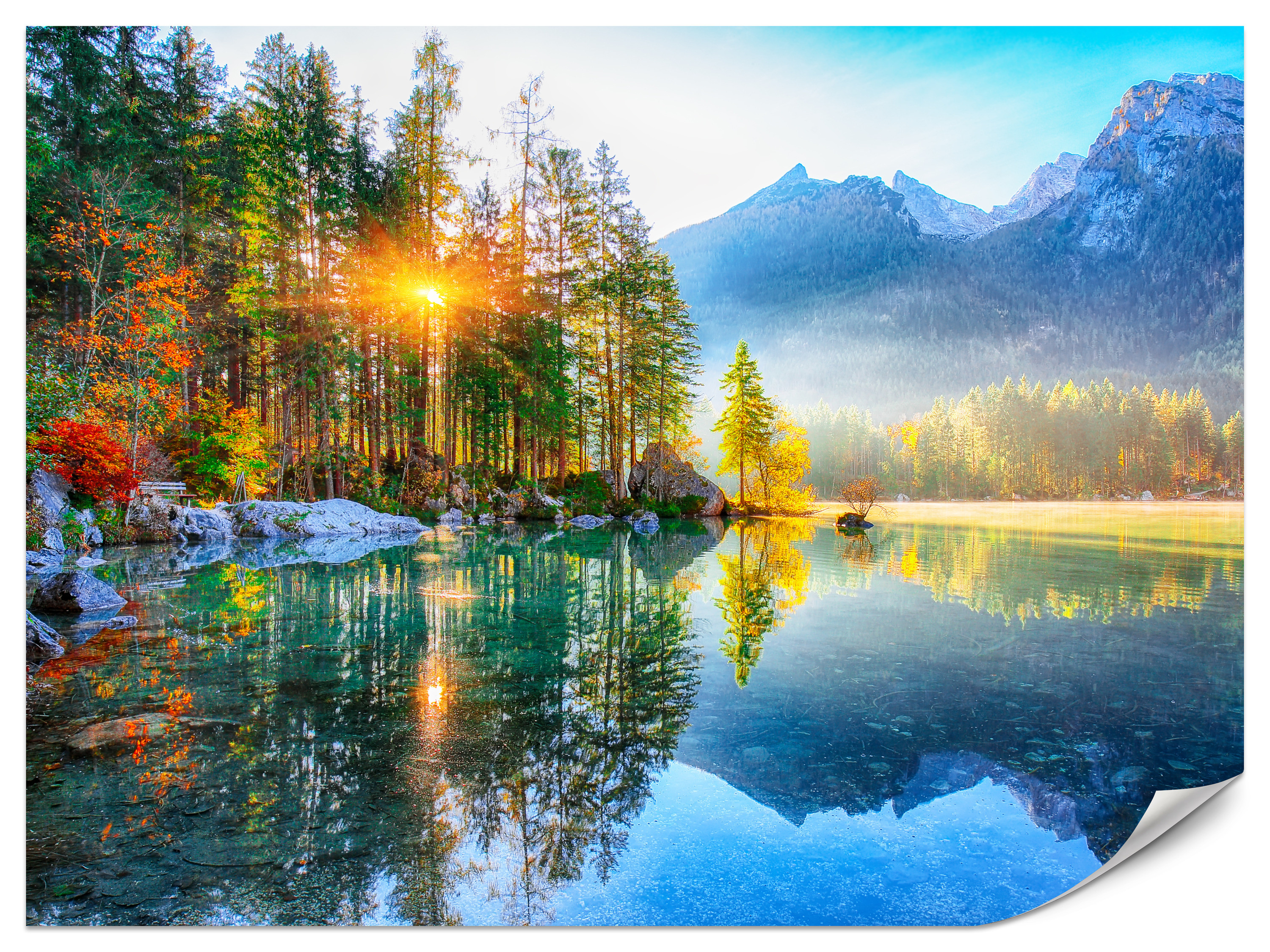 Fototapeta Jezioro Hintersee 100x70cm