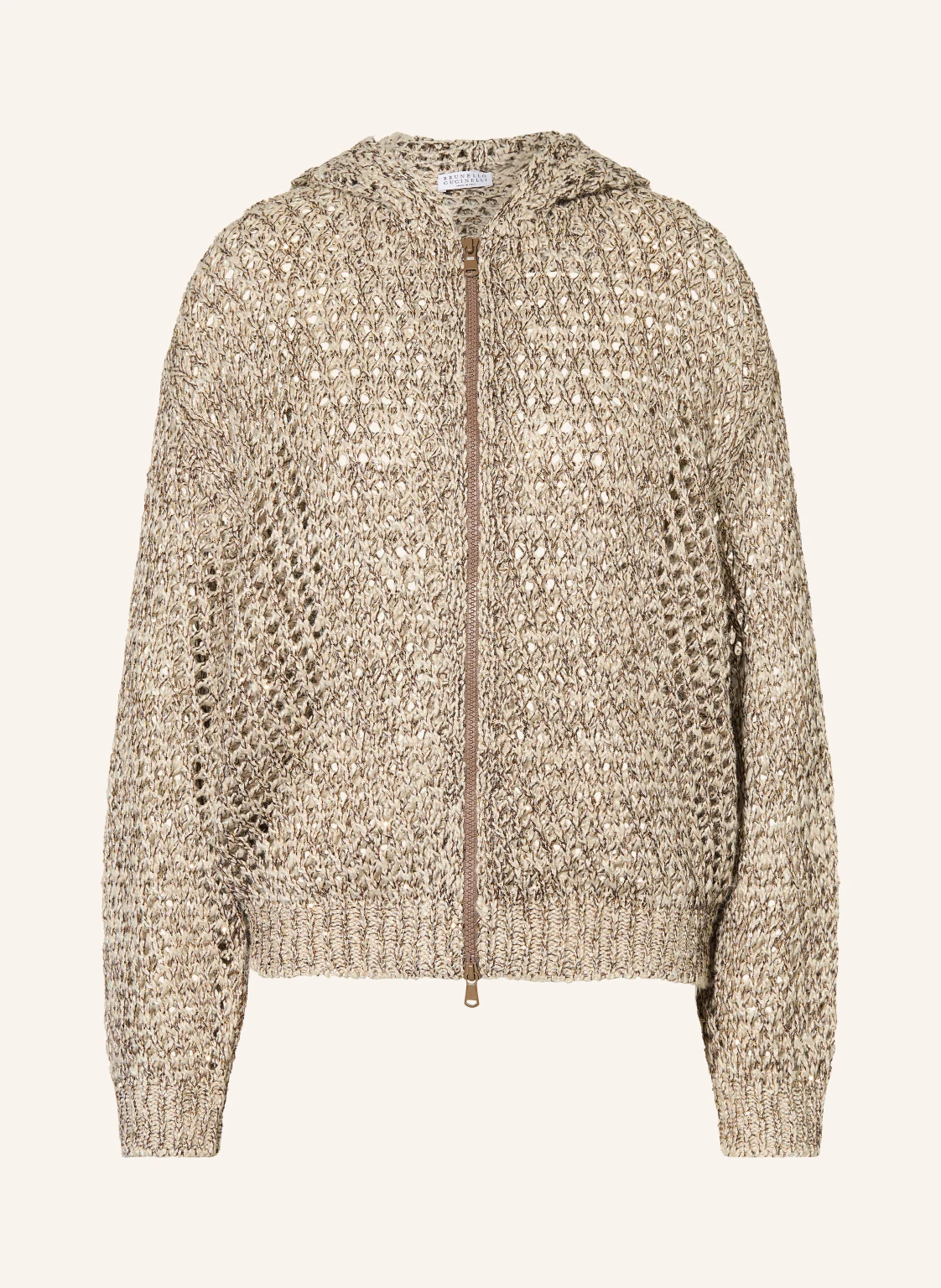 BRUNELLO CUCINELLI Strickjacke mit Leinen und Seide