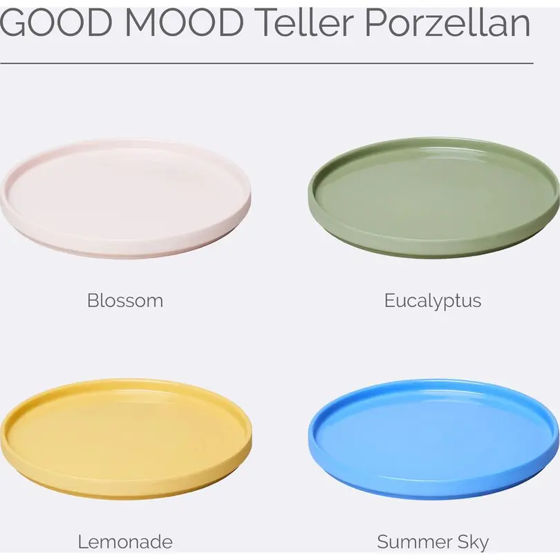 Flacher Teller Good Mood