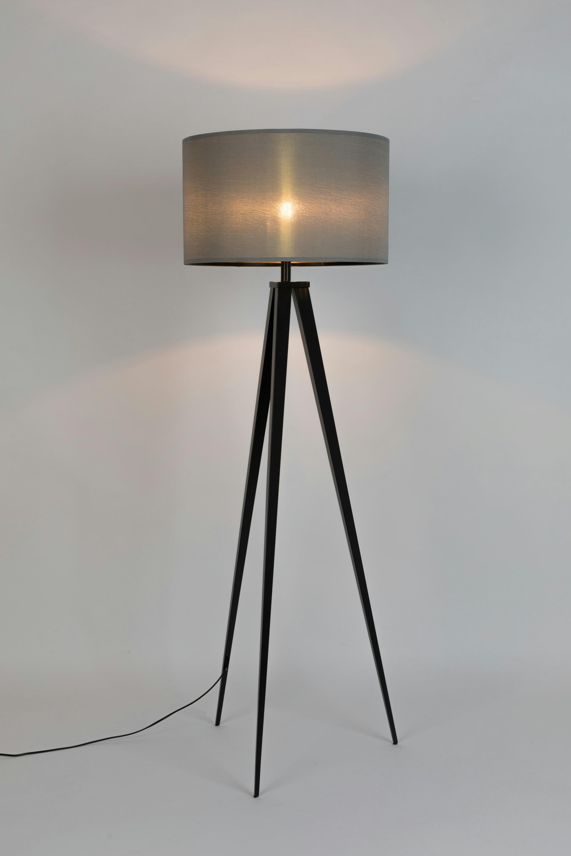 READER - Lampadaire en métal noir