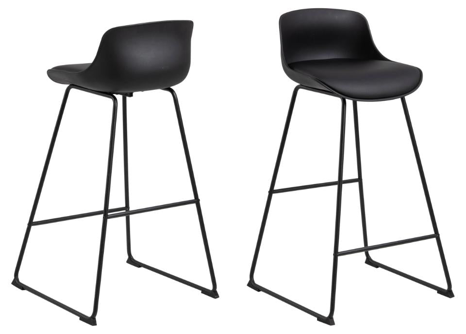 Rebellenclub Barkruk Monsted - Set van 2 - Zwart