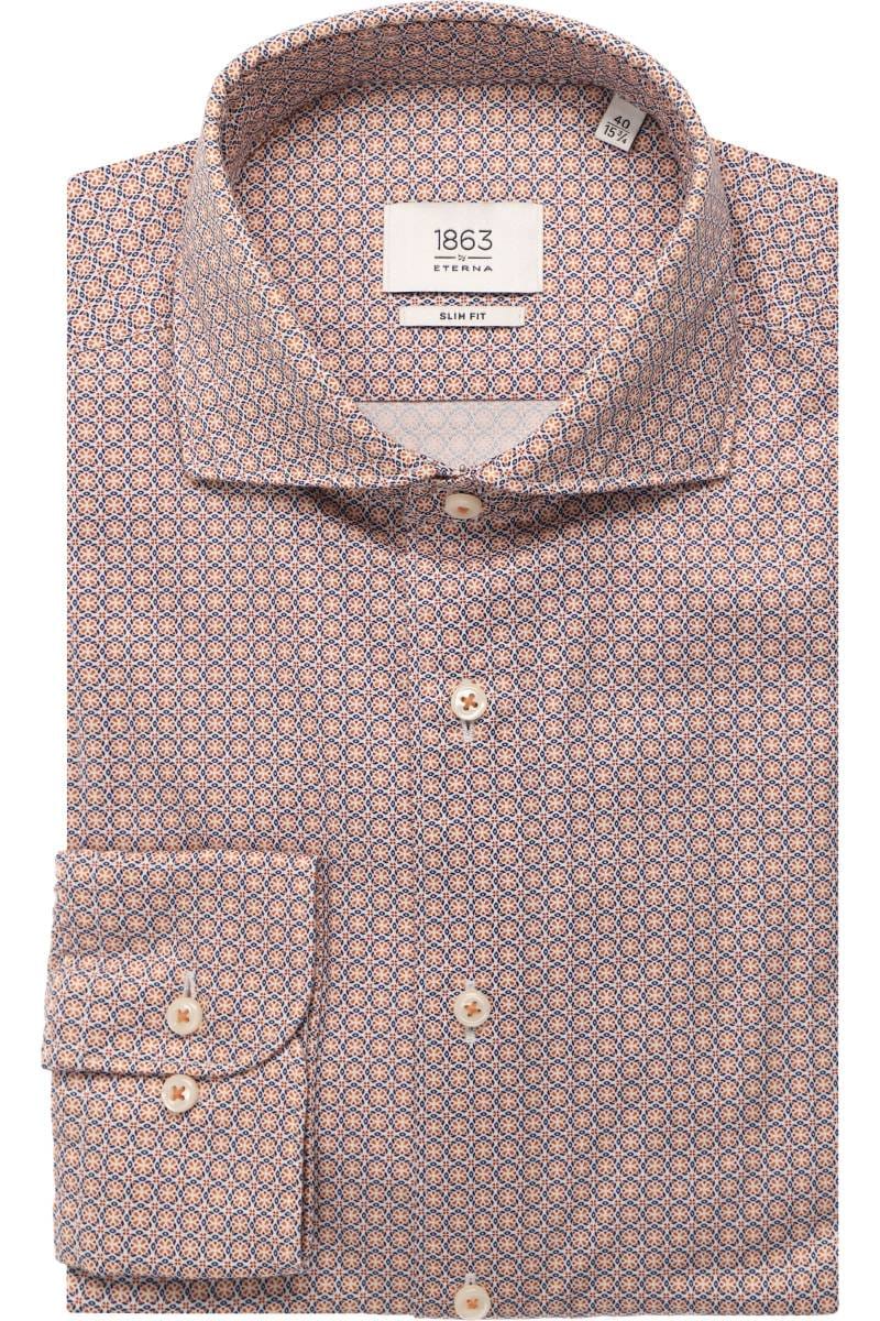 ETERNA 1863 Slim Fit Hemd orange, Bedruckt