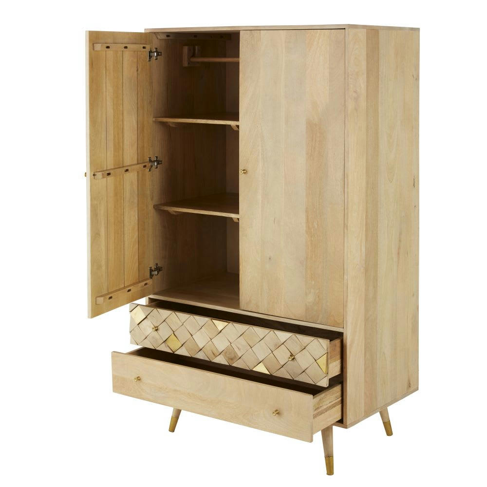 Salome - Armoire 2 portes 2 tiroirs