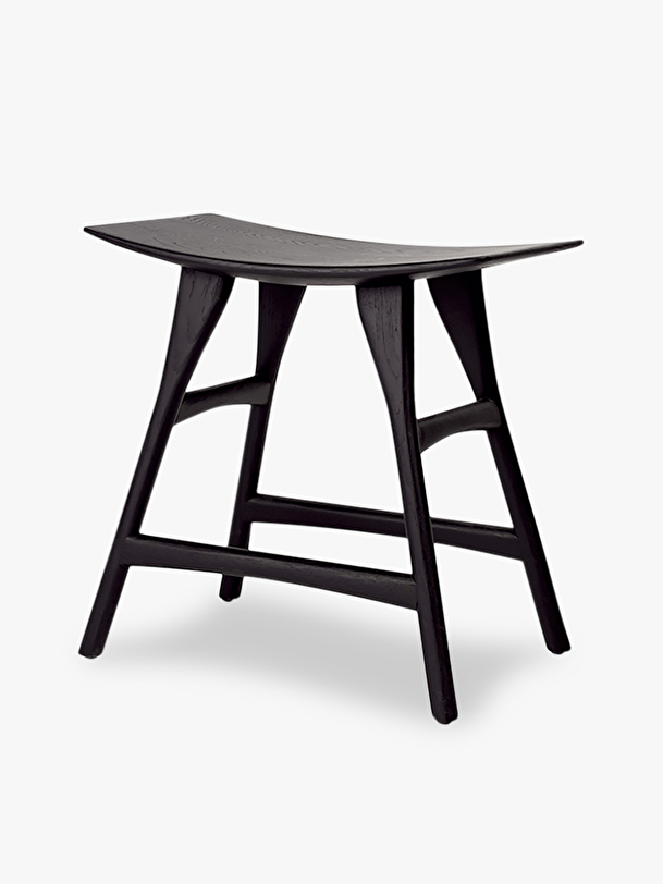 Tabouret osso grain and green - ethnicraft noir