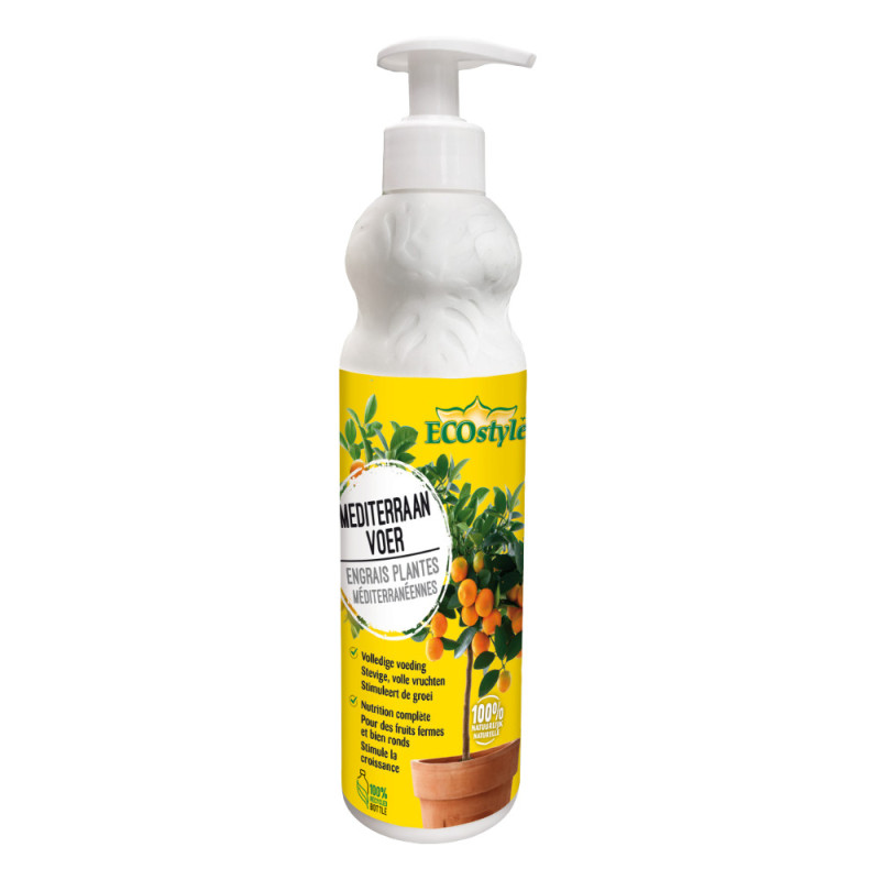 Engrais liquide pour plantes méditerranéennes 0,4 L ECOSTYLE
