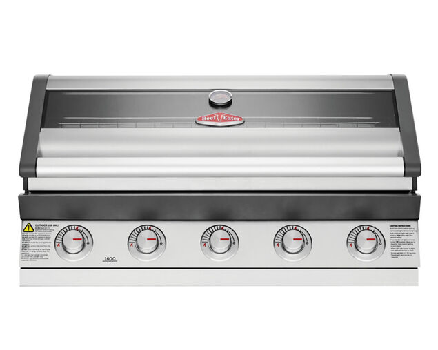 BeefEater 1600 Series 5 Burner Stainless Steel Build In BBQ