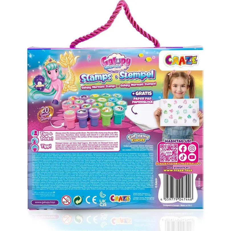 Bastelset 20-teilig Galupy Mermaid