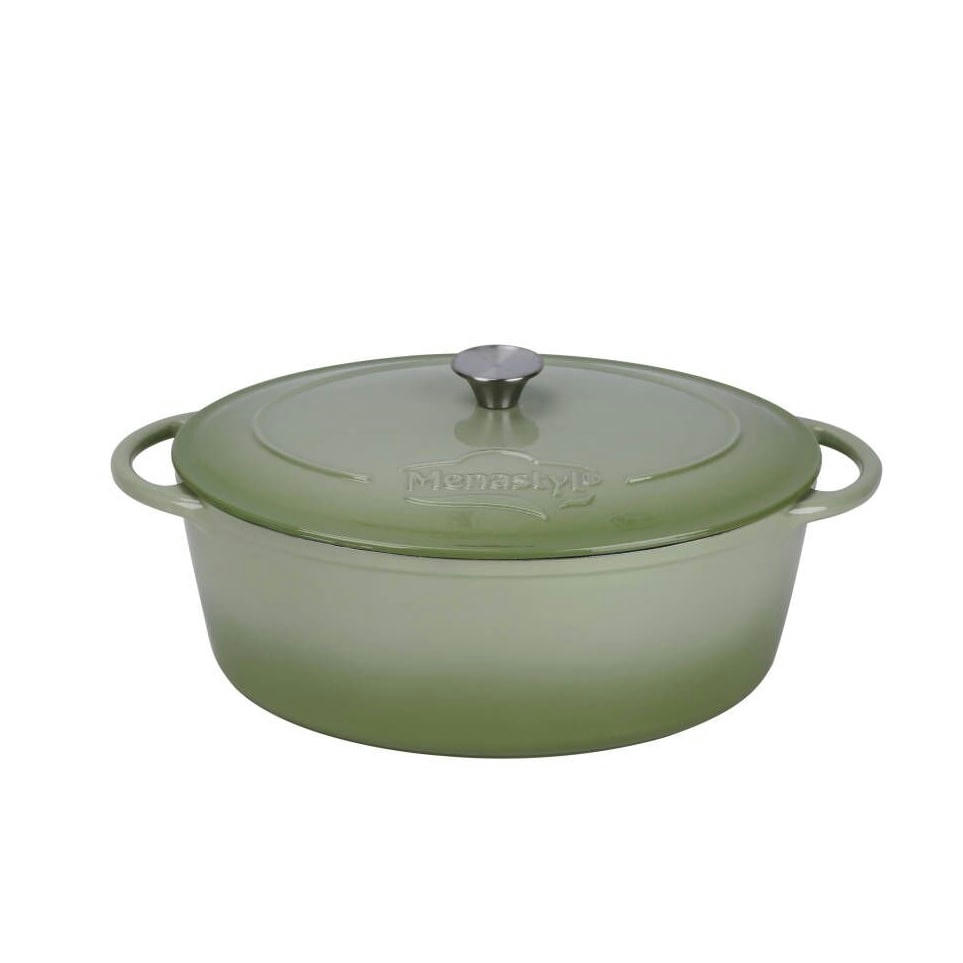 COLETTE - Cocotte ovale 9L en fonte émaillée rouge