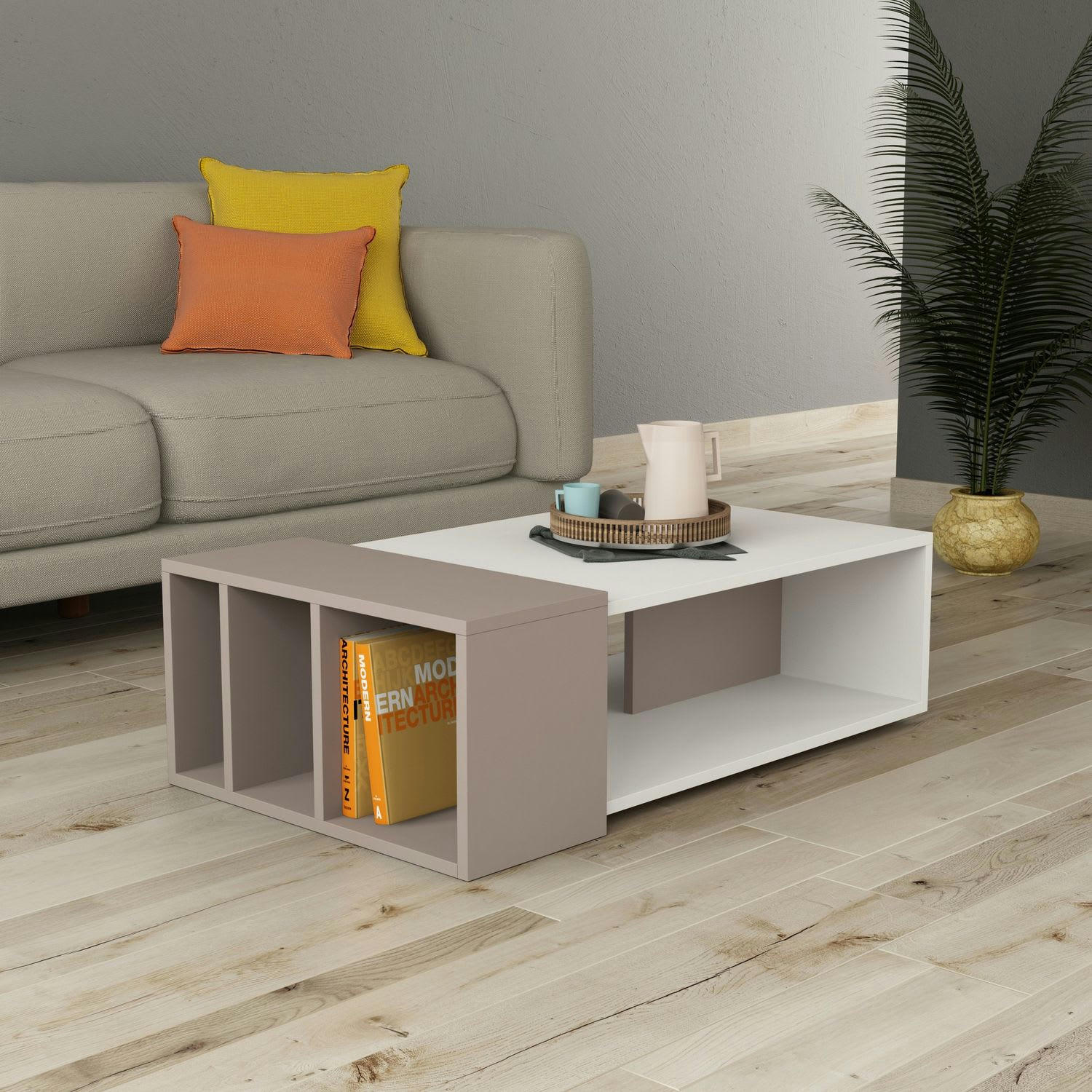 ANITA - Table basse design bois marron