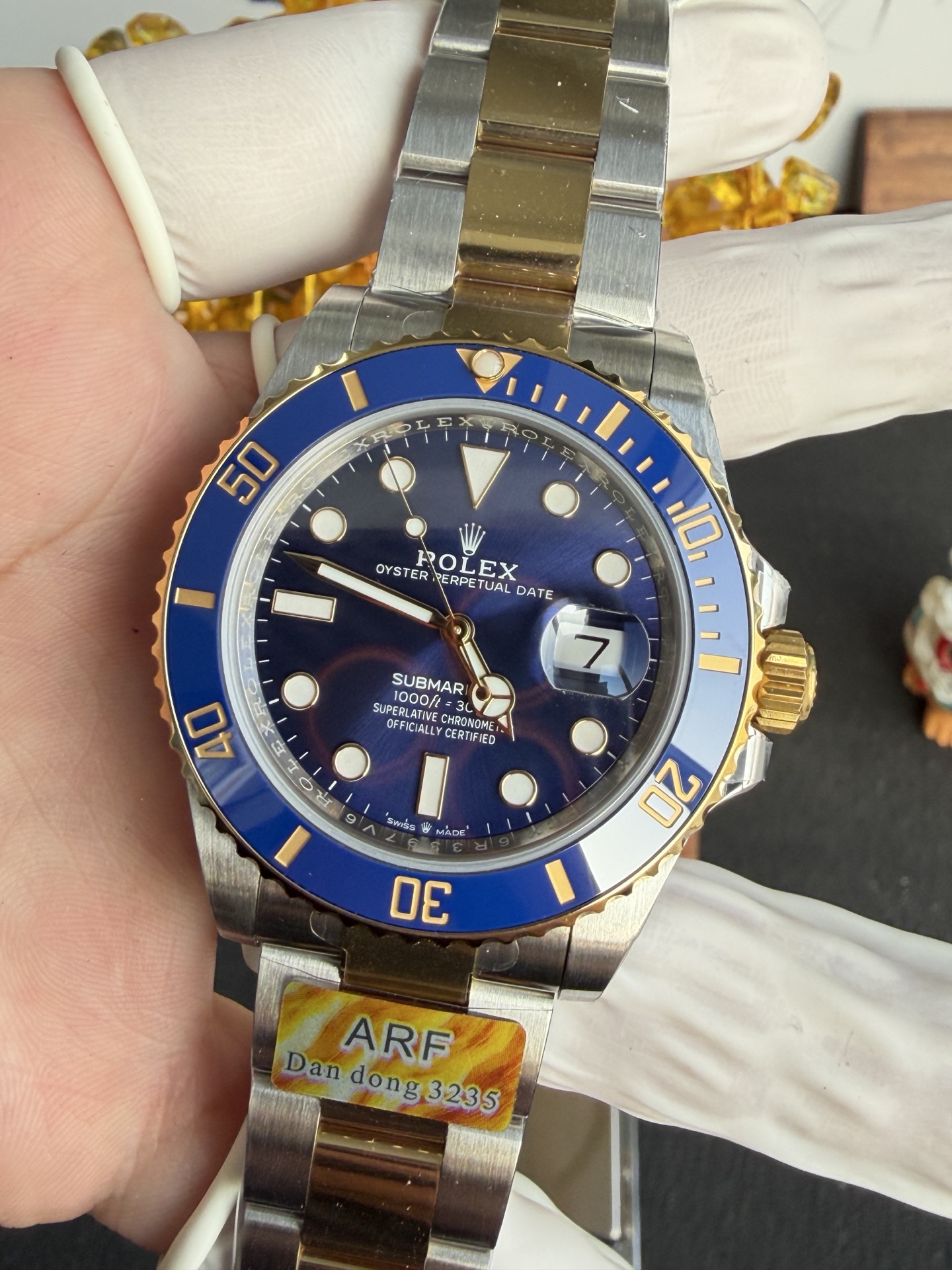Rolex Submariner 126613LB SS/YG Plated Blue Dial 41mm Oyster Super Clone