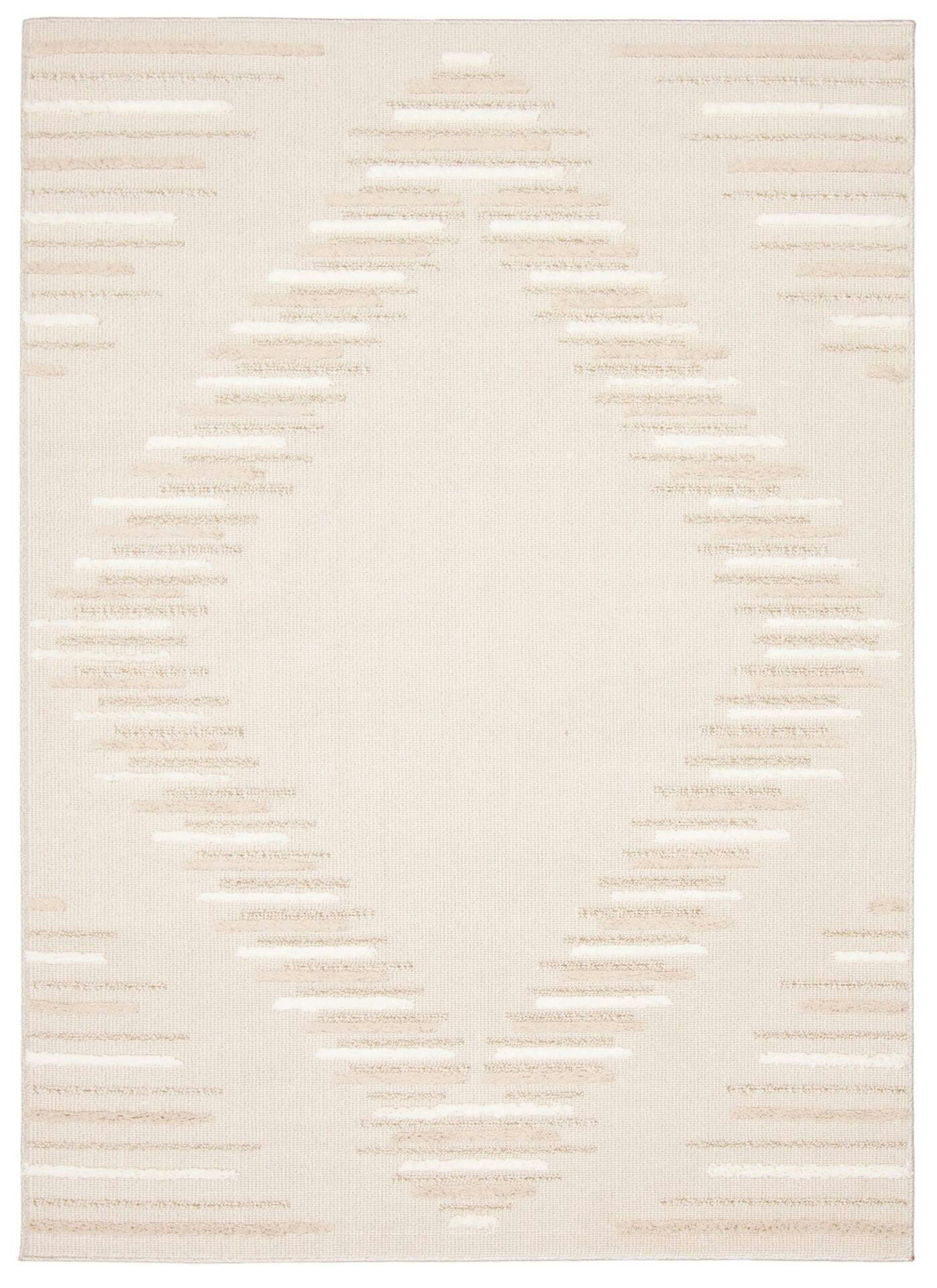 Santee Rectangular Texturized Indoor Area Rug, Soft & Durable, Beige, 8-ft x 10-ft