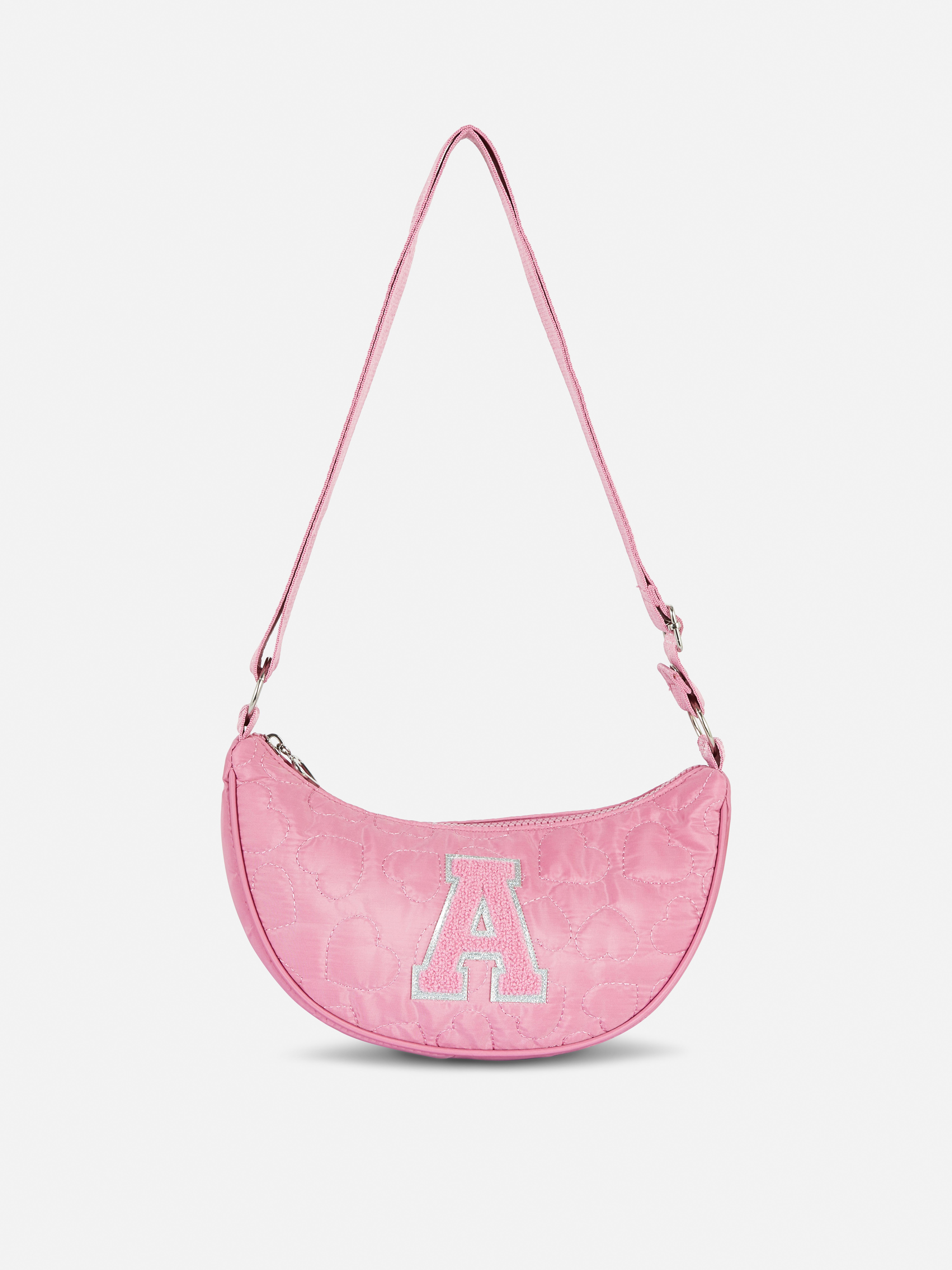 Initial Saddle Crossbody Bag