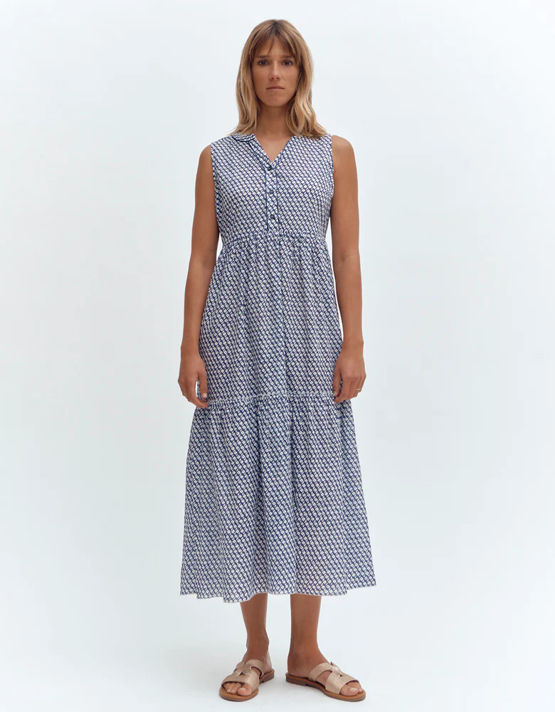 Robe midi à volants RICCI-WEEK/87235/630