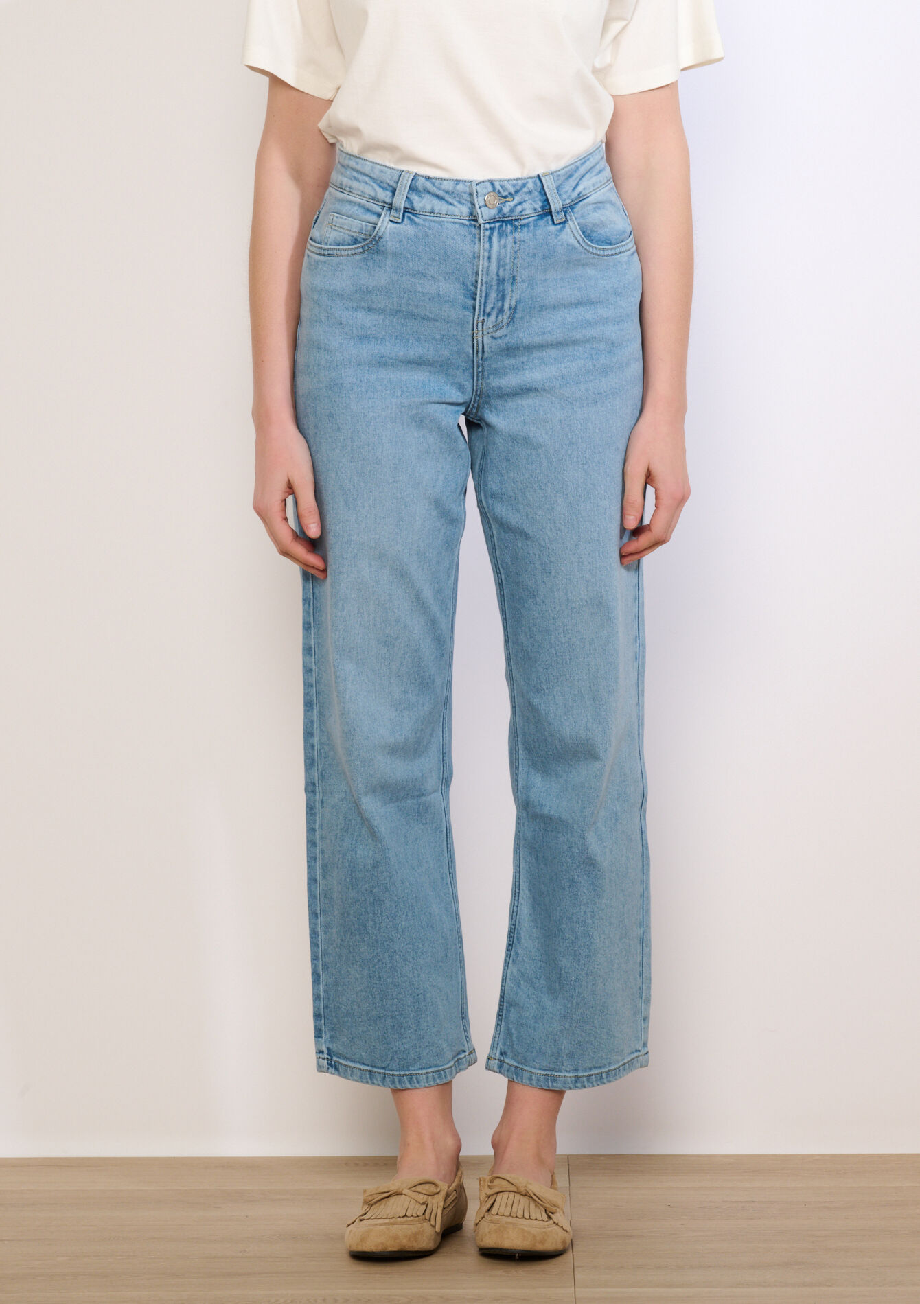 7/8 jeans met hoge taille