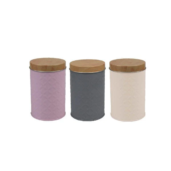 Cooke & Miller Round Embossed Tin 0.7L