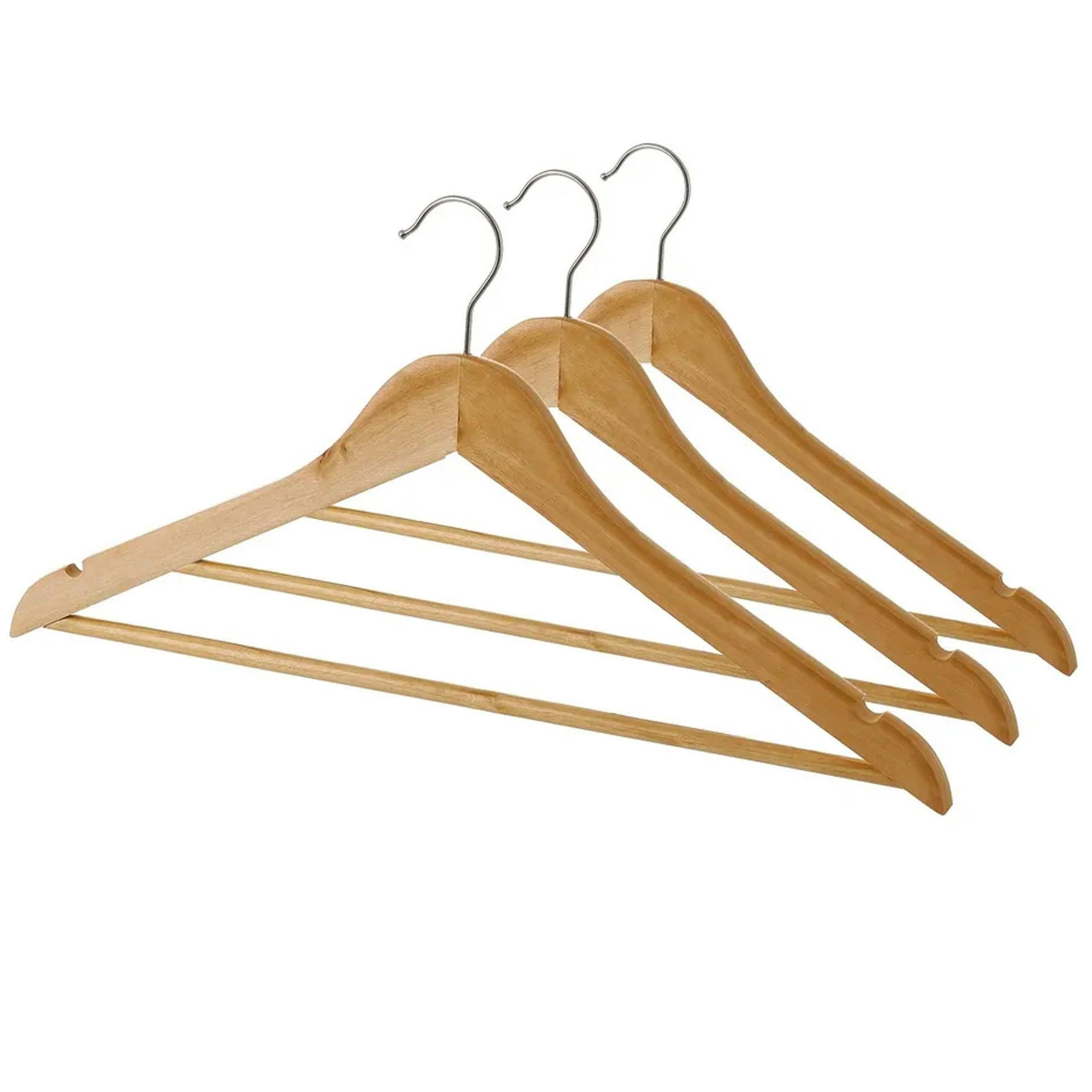 - Cintres en bois et métal - Lot de 3