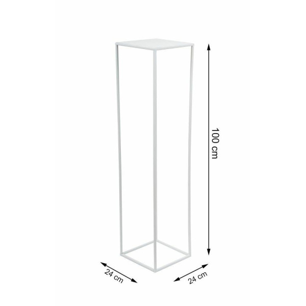 Biały nowoczesny kwietnik stojący 100 cm LOFT