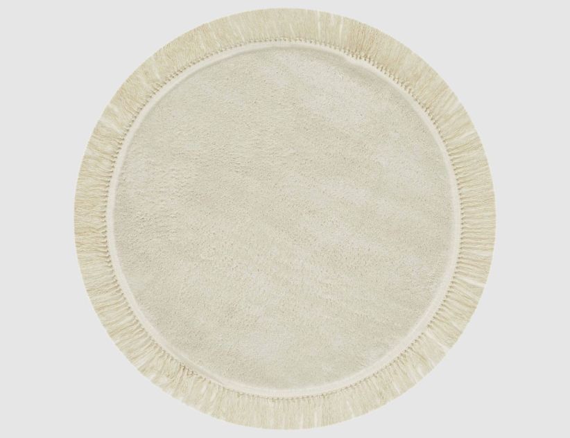 Teppich Lauro Creme rund