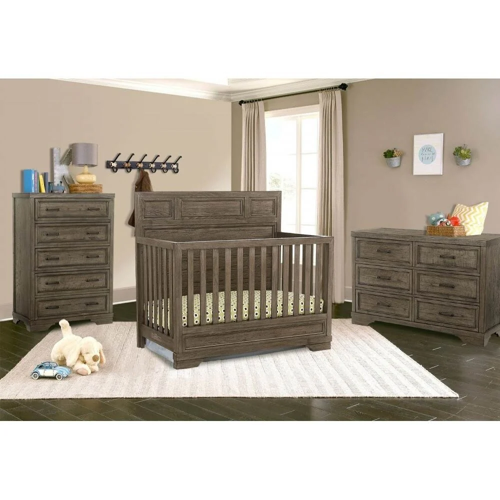 Taylor & Olive Foundry Brushed Pewter 5-drawer Chest