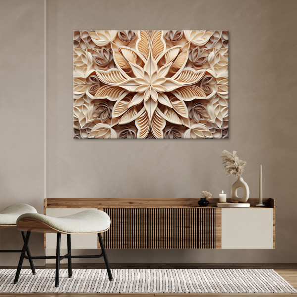 Feeby Obraz do salonu - Kwiaty 3d 60x40