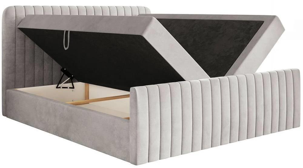 Boxspring Adrien velvet met opbergruimte 200x200