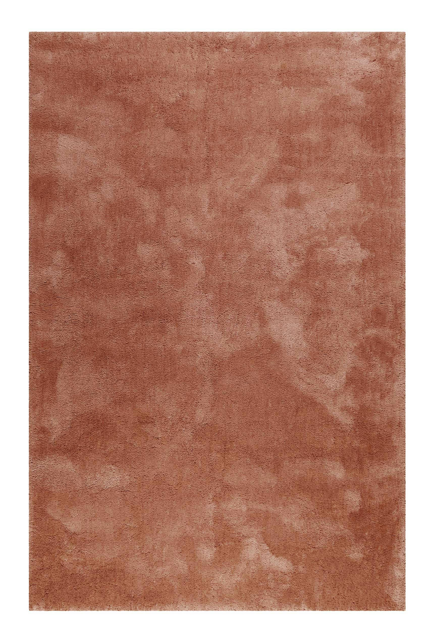 RELAXX - Tapis poils longs tufté saumon cognac 200x290