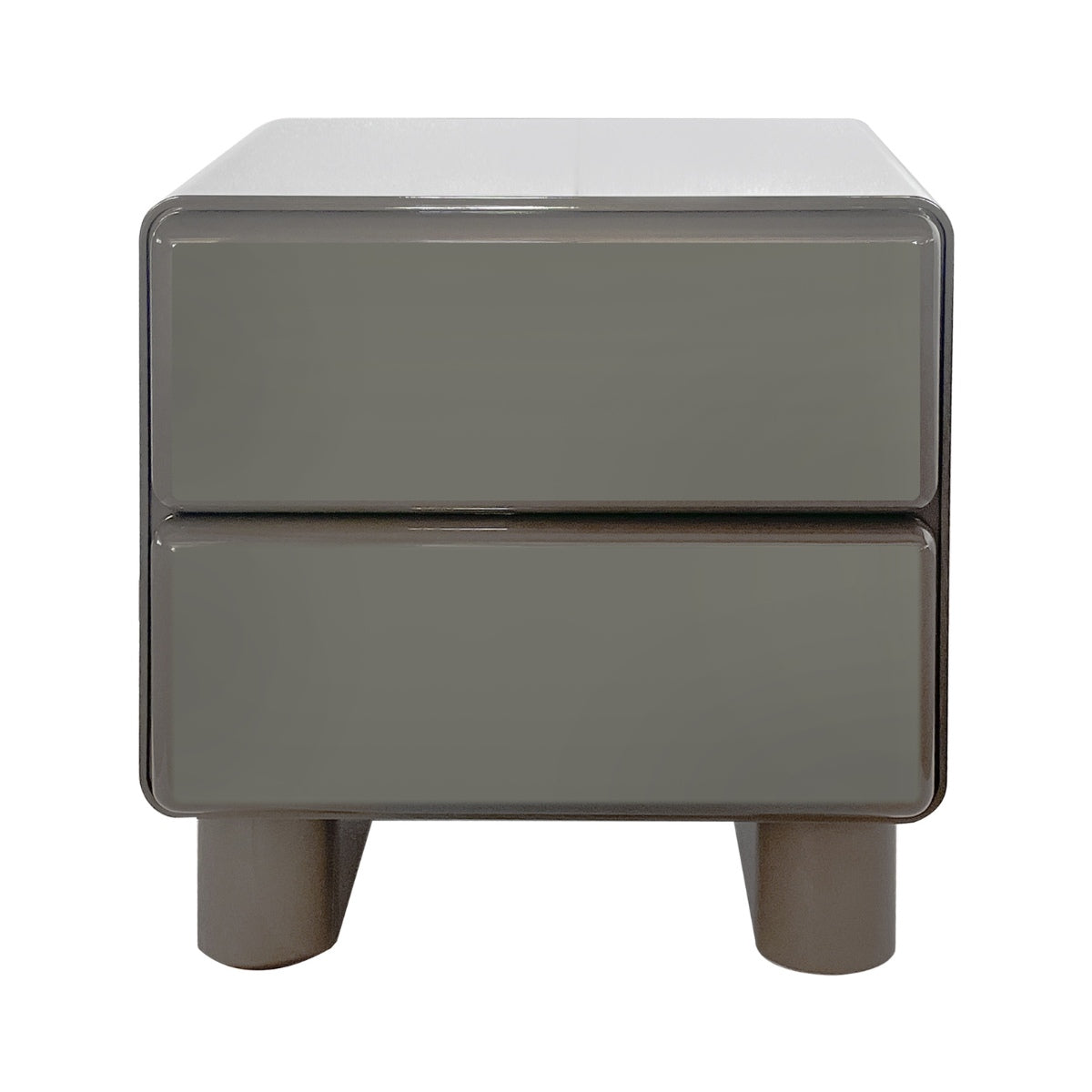 DÉJA Living Nachtkastje Sauda - Glossy Kaki Groen - 57x43x57cm