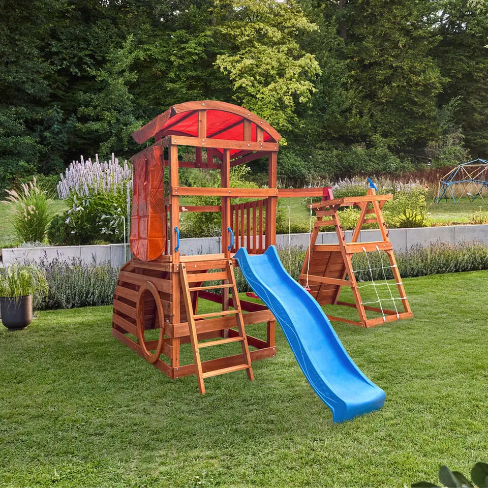 HOME DELUXE speeltoren met dubbele schommel NIA - 420 x 280 cm