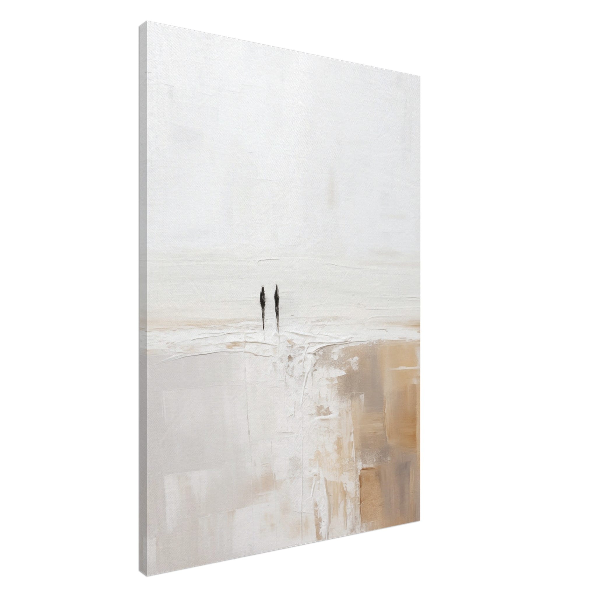 Artfulprints Canvas Abstract – Silhouettes 2 canvas - 75x100 cm - Grijs
