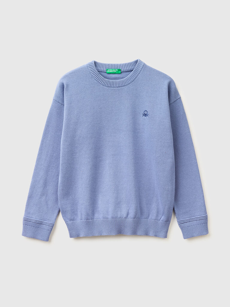 Organic cotton crew neck sweater