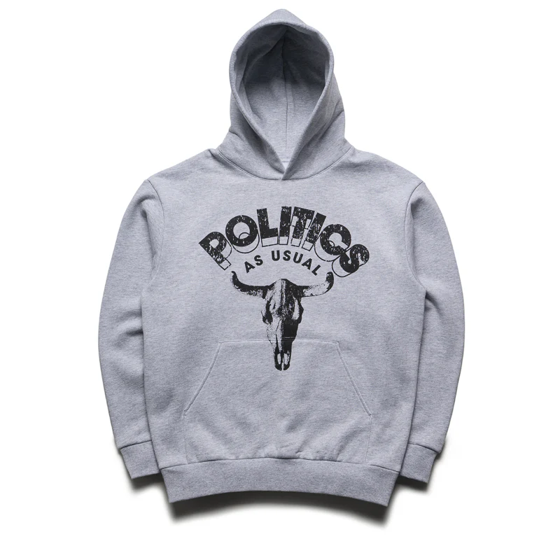 Politics Longhorn Hoodie - Grey