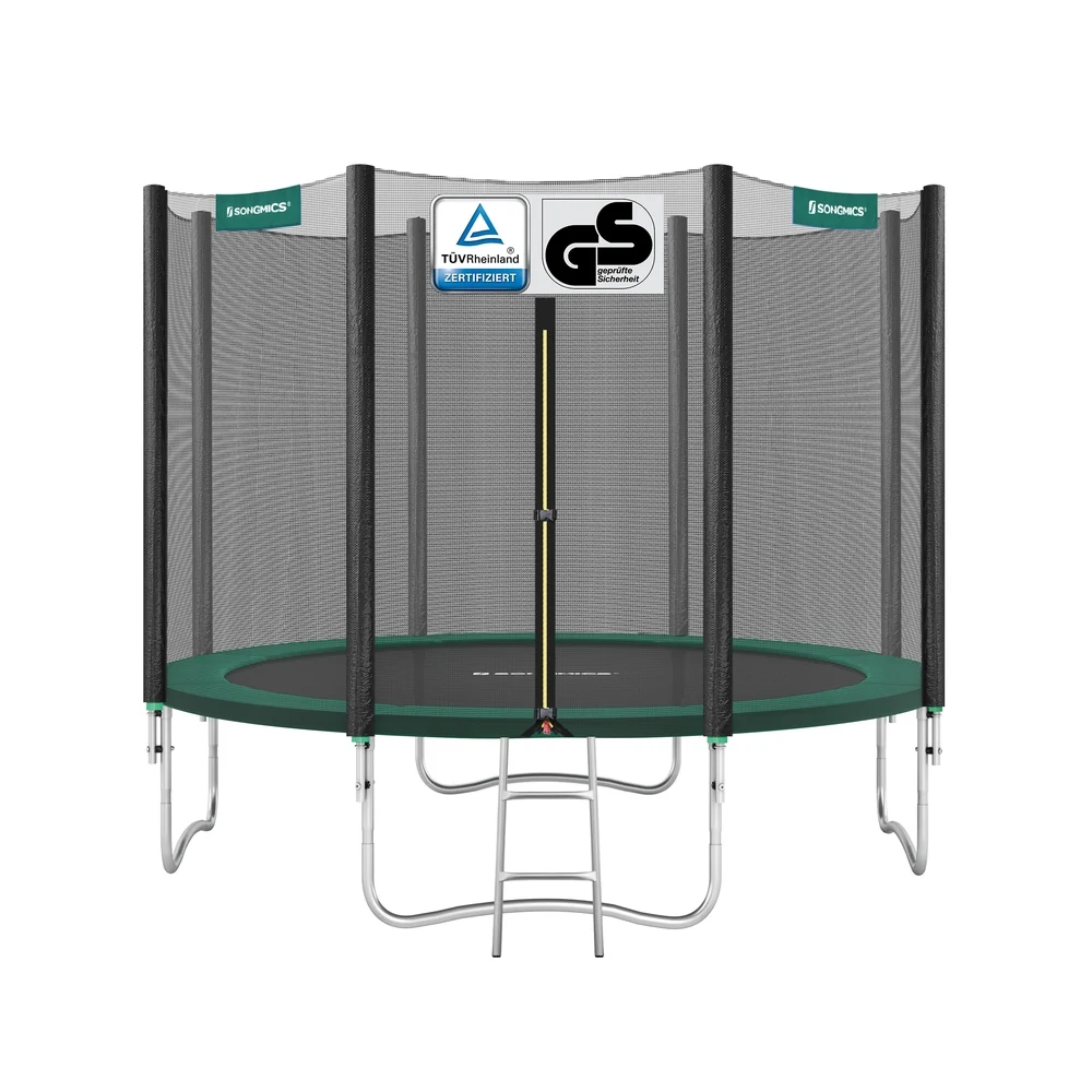 Trampoline extérieur avec filet de protection