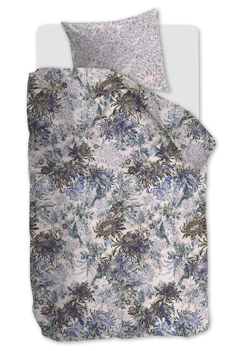 At Home by Beddinghouse Full of Beauty dekbedovertrek - Eenpersoons - 140x200/220 cm - Blauw Groen