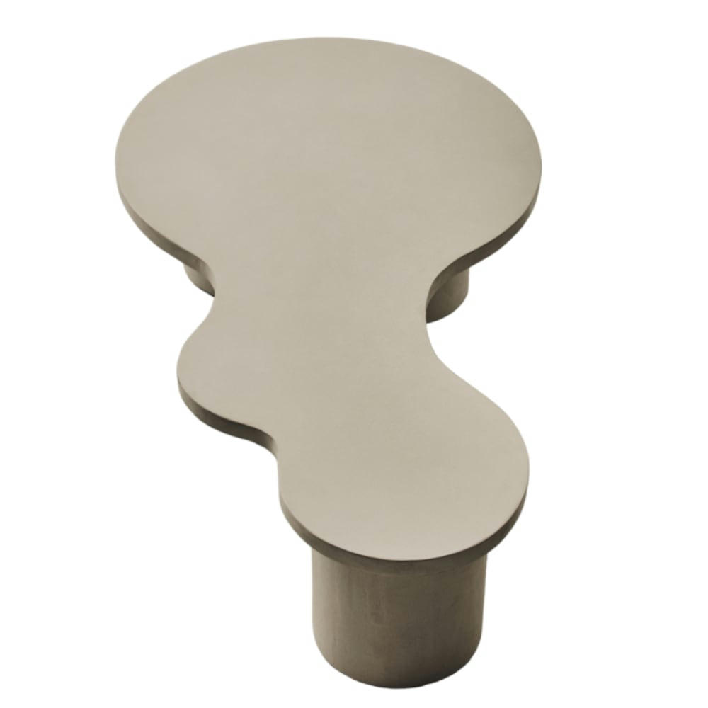 AHUMADO BY MARLOT BAUS - Table basse du microciment couleur blanc 130 cm